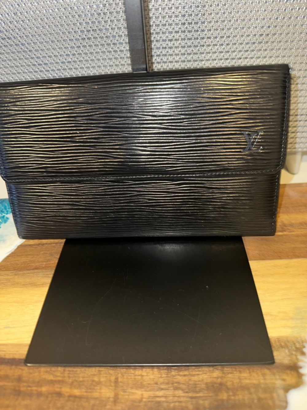 Louis Vuitton Black Epi Leather Men's Wallet Clutch